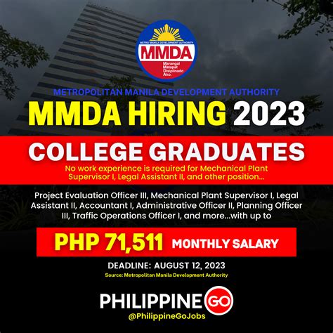 mmda hiring 2023|Home [mmda.gov.ph].